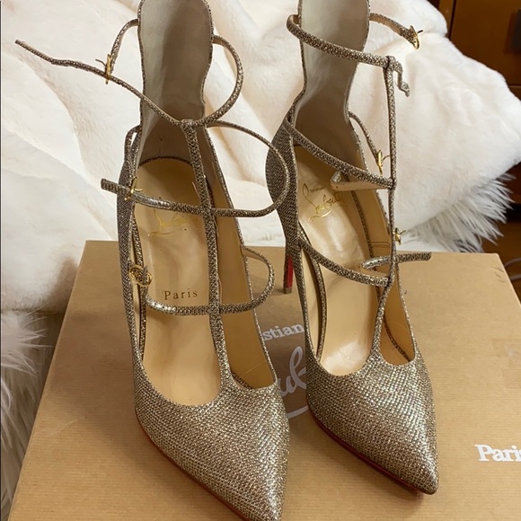 Christian Louboutin Glitter Heels - Picture 1 of 16